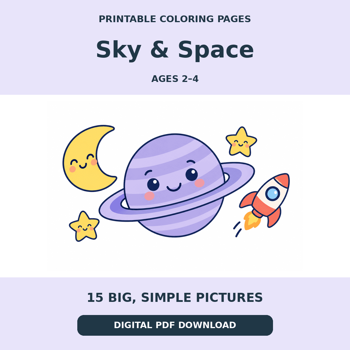 Sky & Space Coloring Pages