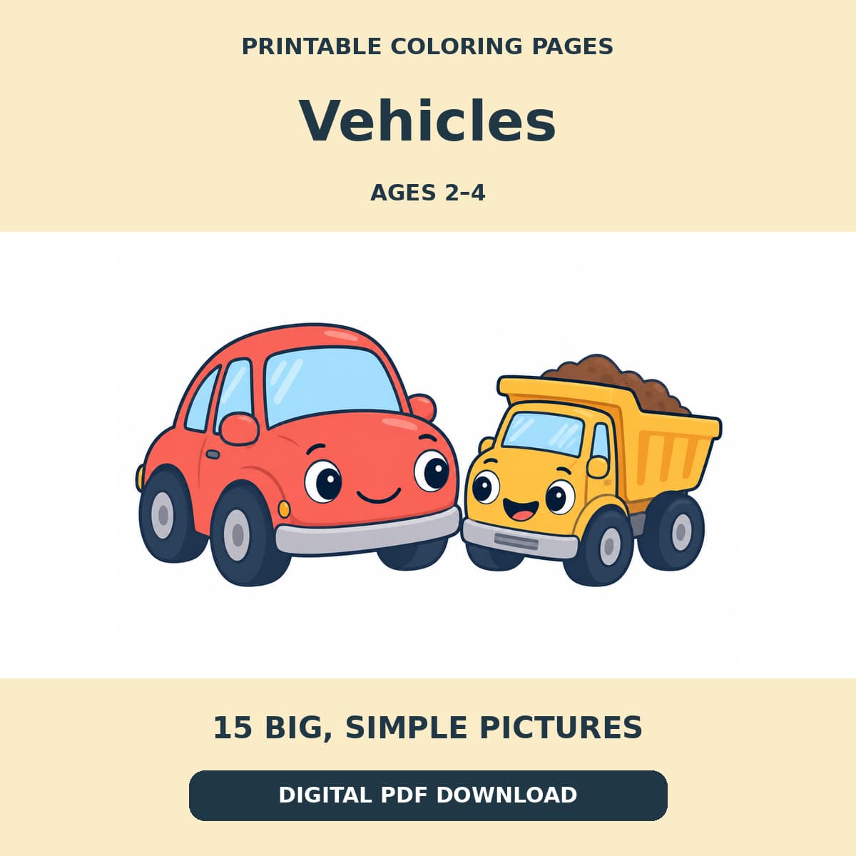 Vehicles Coloring Pages